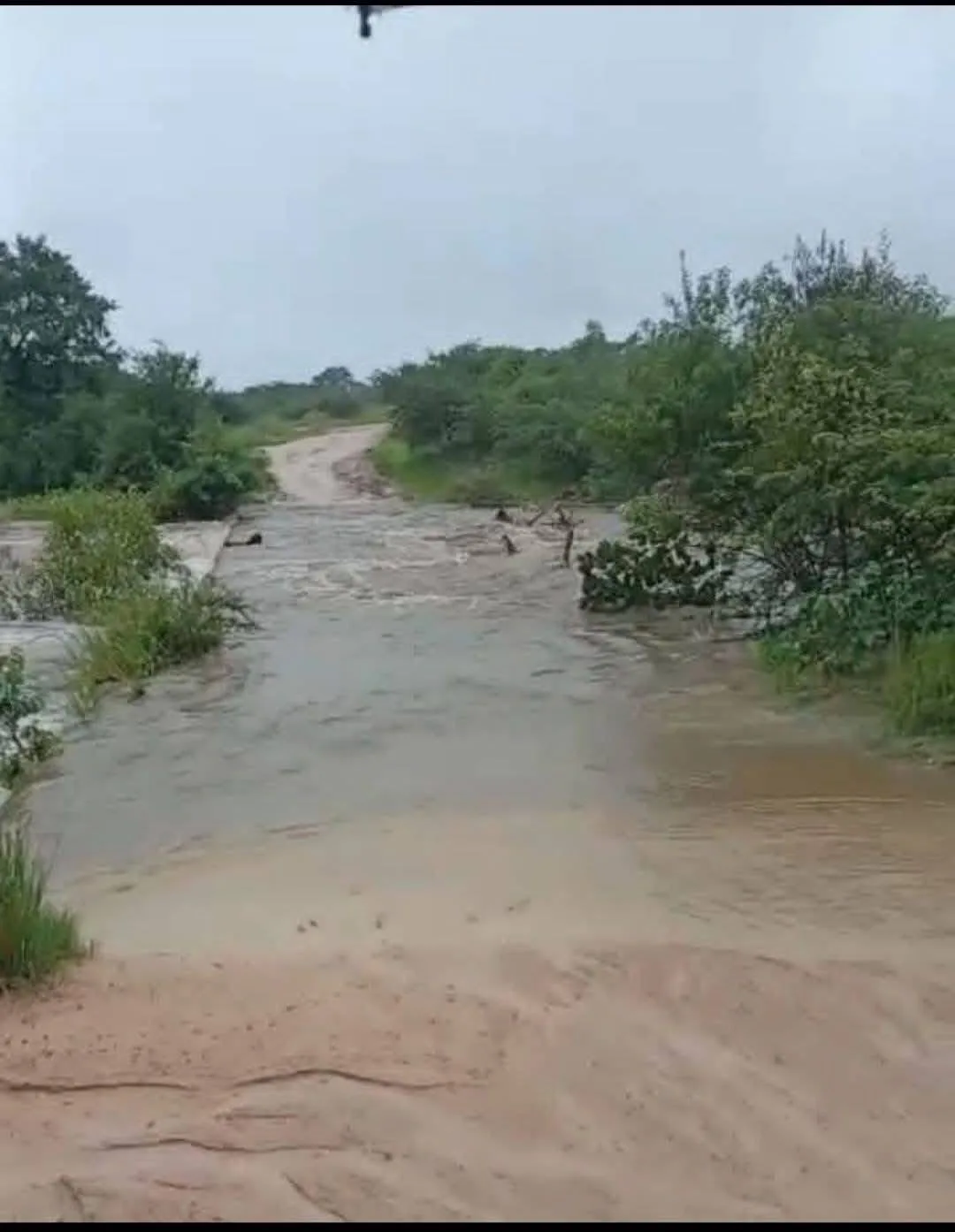 Flooded Access Route Cuts Off Wales Village